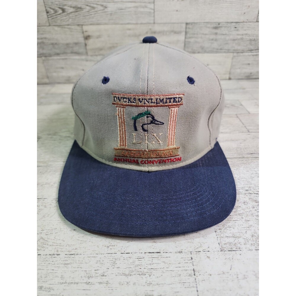 Vintage Ducks Unlimited Strapback Hat Cap 1996 Vegas Convention Caesars Palace